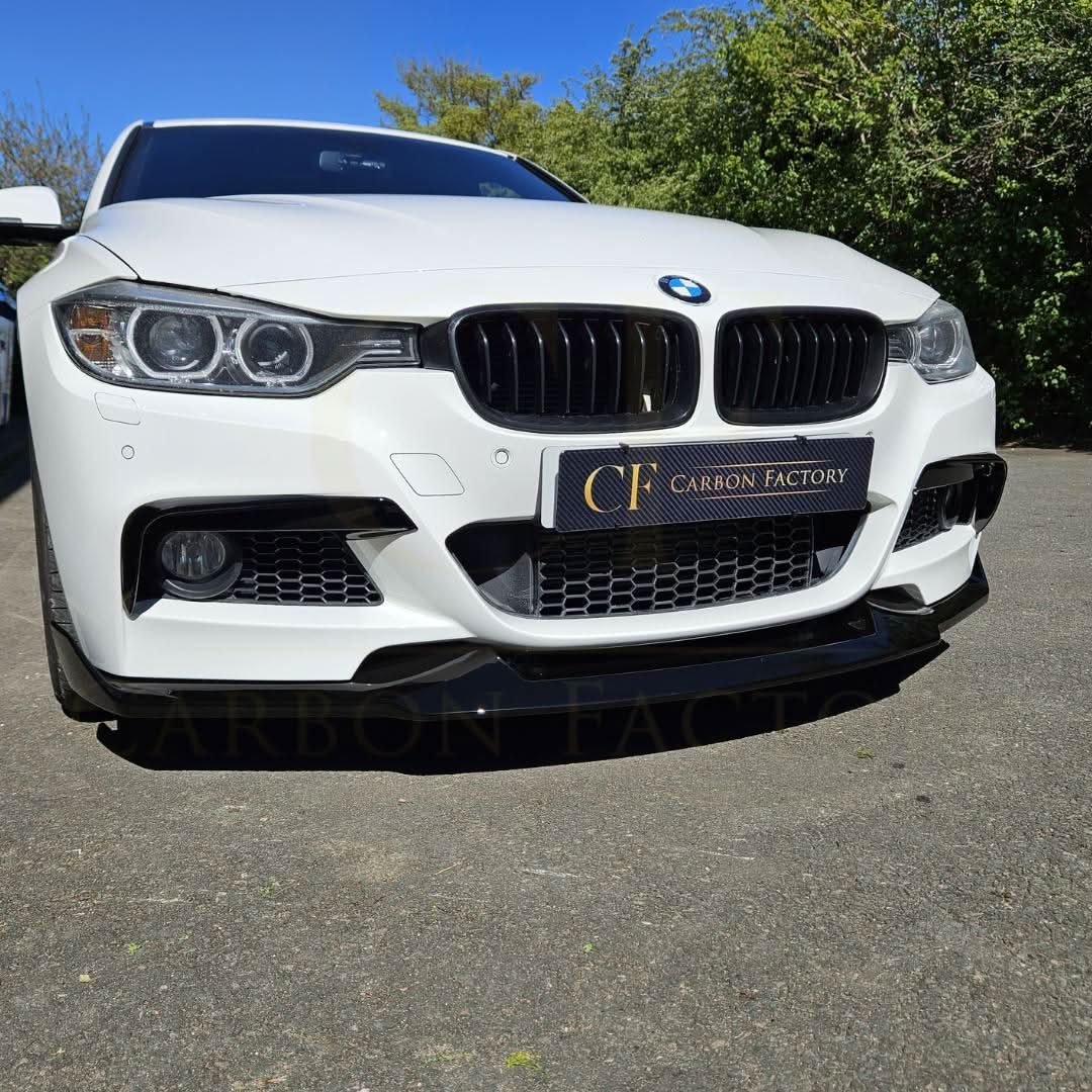 MAD Style Gloss Black Front Splitter for BMW F30 F31 3 Series M Sport 12-19 - Carbon Factory