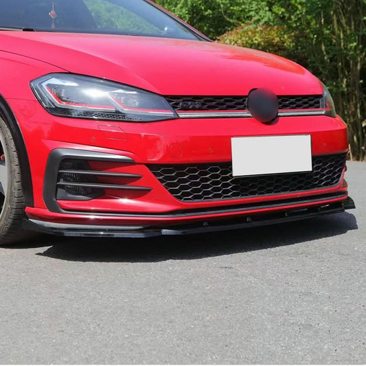 Max Style Gloss Black Front Splitter for VW Golf MK7.5 GTI 17-20 - Carbon Factory