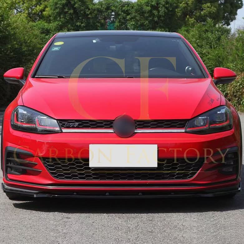 Max Style Gloss Black Front Splitter for VW Golf MK7.5 GTI 17-20 - Carbon Factory