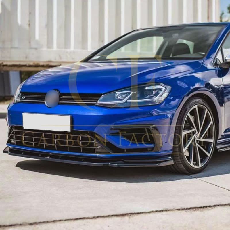 Max Style Gloss Black Front Splitter for VW Golf MK7.5 R-LINE / R 17-20 - Carbon Factory