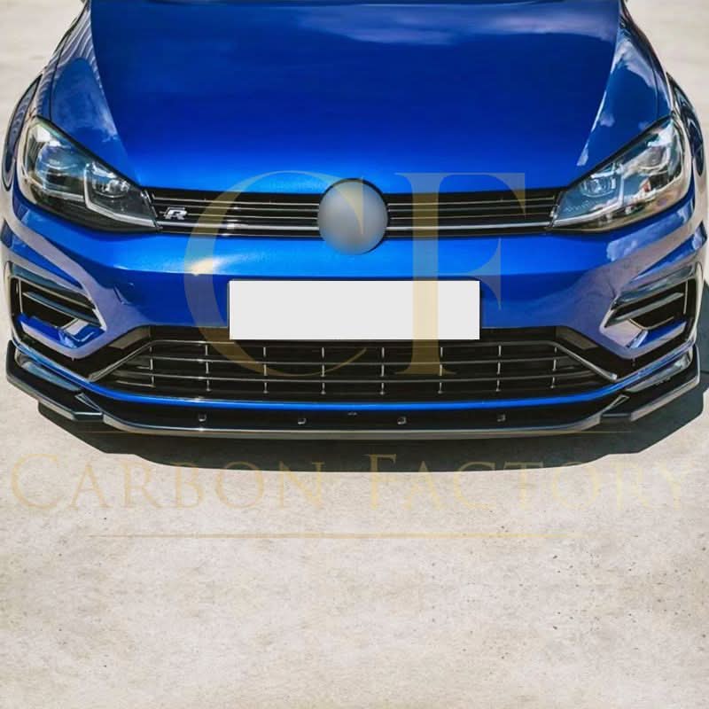 Max Style Gloss Black Front Splitter for VW Golf MK7.5 R-LINE / R 17-20 - Carbon Factory