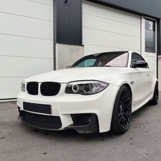MP Style Gloss Black Front Bumper Trims for BMW 1 Series E82 1M 2007-2013 - Carbon Factory