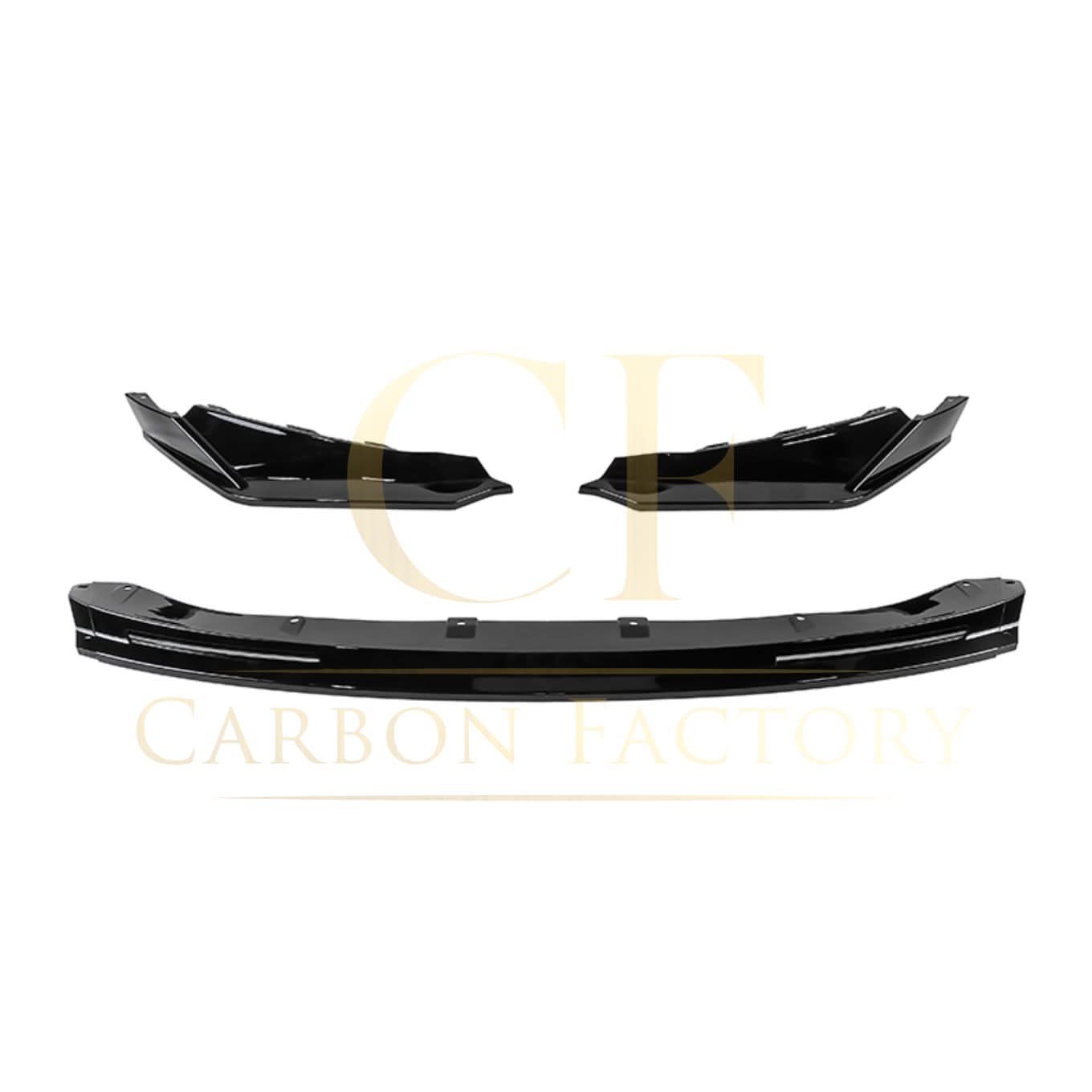 MP Style Gloss Black Front Splitter 3 Pieces for BMW G80 M3 G82 G83 M4 21-Present - Carbon Factory