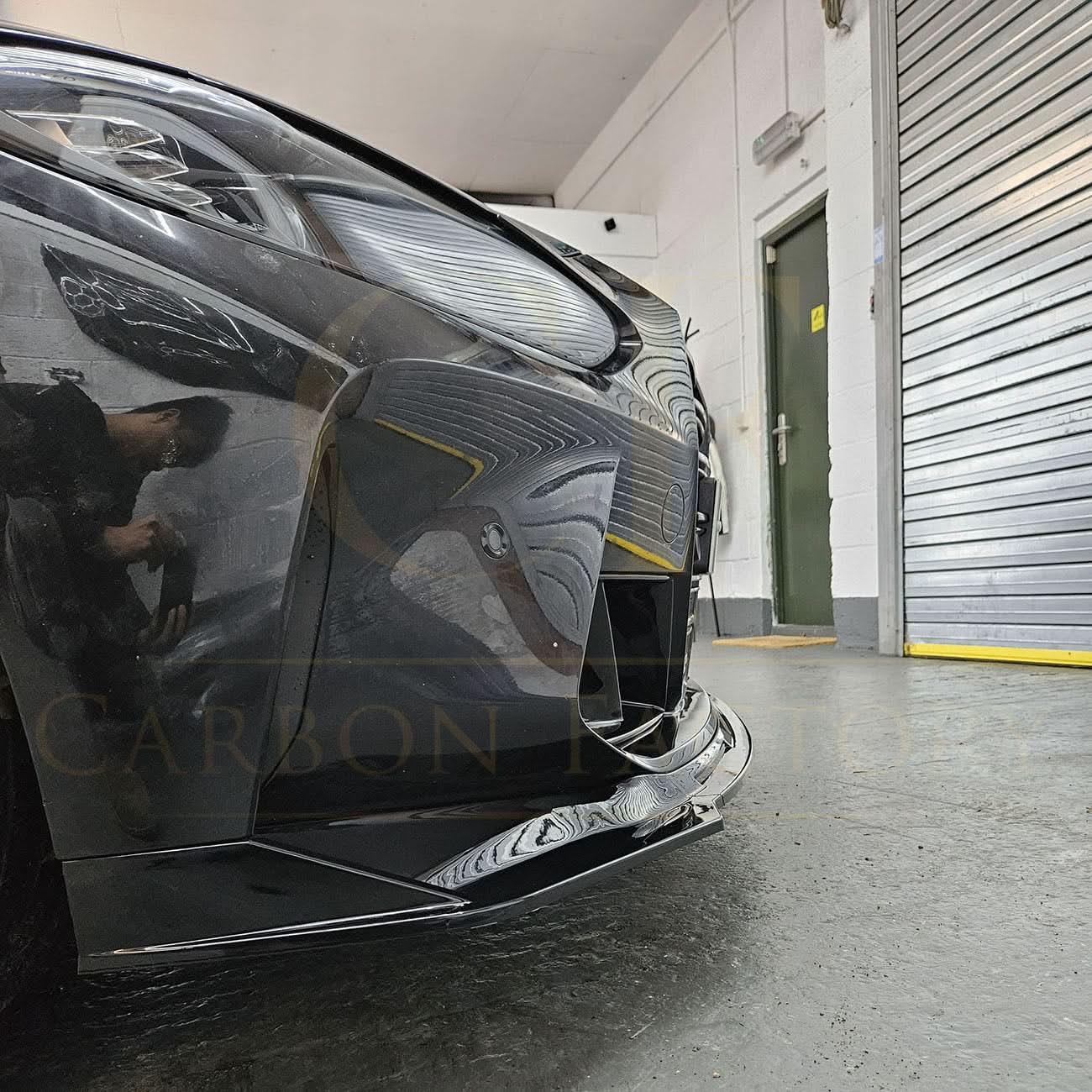 MP Style Gloss Black Front Splitter 3 Pieces for BMW G80 M3 G82 G83 M4 21-Present - Carbon Factory