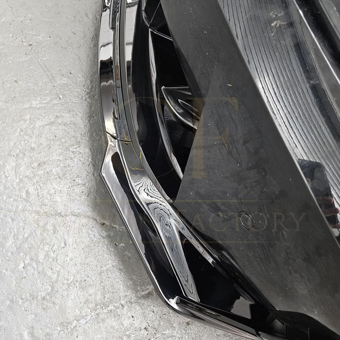MP Style Gloss Black Front Splitter 3 Pieces for BMW G80 M3 G82 G83 M4 21-Present - Carbon Factory