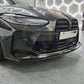 MP Style Gloss Black Front Splitter 3 Pieces for BMW G80 M3 G82 G83 M4 21-Present - Carbon Factory