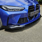MP Style Gloss Black Front Splitter 3 Pieces for BMW G80 M3 G82 G83 M4 21-Present - Carbon Factory