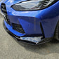 MP Style Gloss Black Front Splitter 3 Pieces for BMW G80 M3 G82 G83 M4 21-Present - Carbon Factory