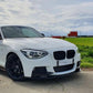 MP Style Gloss Black Front Splitter (4 pieces kit) for BMW F20 1 Series Pre-LCI 12-14 - Carbon Factory