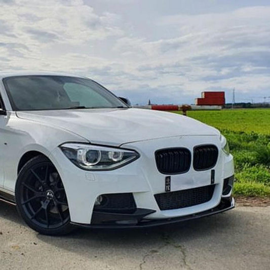 MP Style Gloss Black Front Splitter (4 pieces kit) for BMW F20 1 Series Pre-LCI 12-14 - Carbon Factory