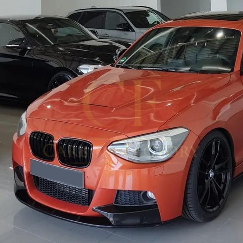 MP Style Gloss Black Front Splitter (4 pieces kit) for BMW F20 1 Series Pre-LCI 12-14 - Carbon Factory
