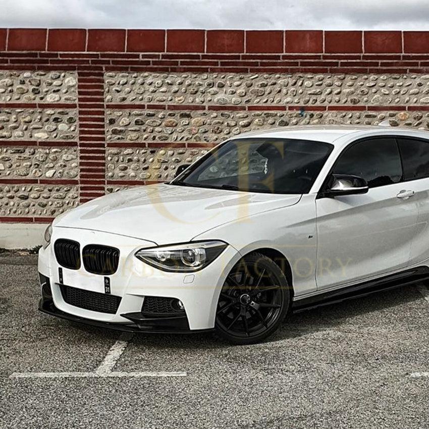 MP Style Gloss Black Front Splitter (4 pieces kit) for BMW F20 1 Series Pre-LCI 12-14 - Carbon Factory