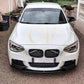 MP Style Gloss Black Front Splitter (4 pieces kit) for BMW F20 1 Series Pre-LCI 12-14 - Carbon Factory