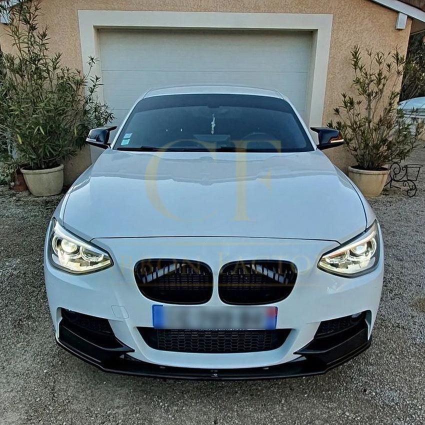 MP Style Gloss Black Front Splitter (4 pieces kit) for BMW F20 1 Series Pre-LCI 12-14 - Carbon Factory