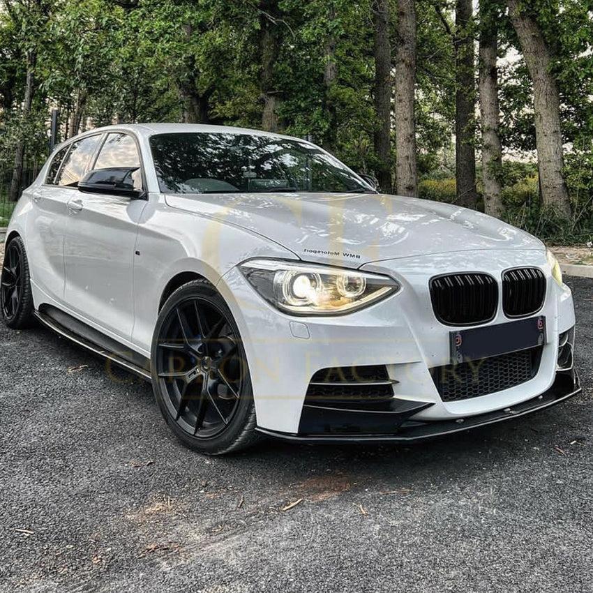 MP Style Gloss Black Front Splitter (4 pieces kit) for BMW F20 1 Series Pre-LCI 12-14 - Carbon Factory