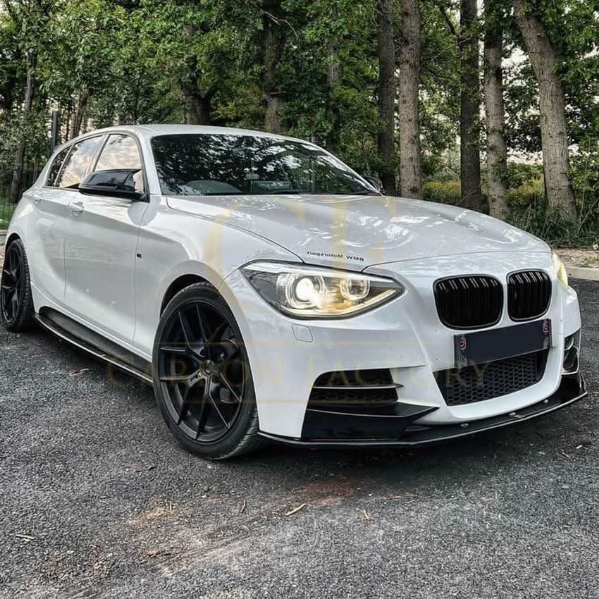 MP Style Gloss Black Front Splitter (4 pieces kit) for BMW F20 1 Series Pre-LCI 12-14 - Carbon Factory