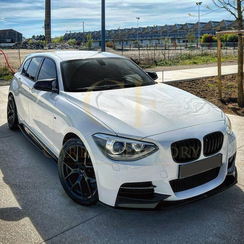 MP Style Gloss Black Front Splitter (4 pieces kit) for BMW F20 1 Series Pre-LCI 12-14 - Carbon Factory