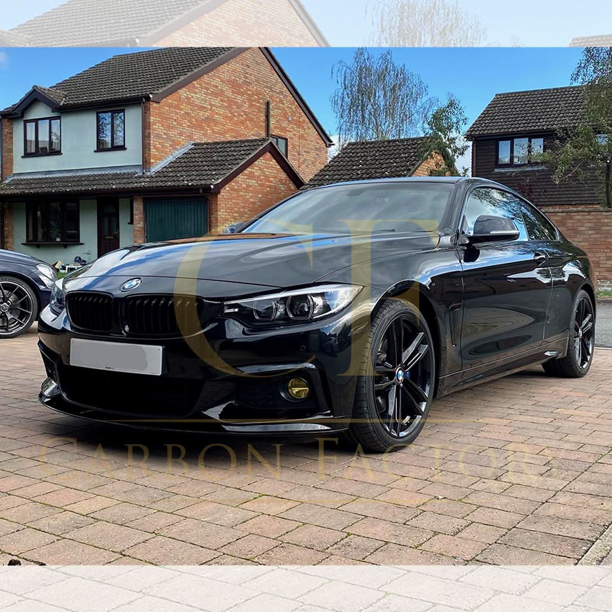MP Style Gloss Black Front Splitter Bottom Piece for BMW F30 F31 3 Series M Sport 12-19 - Carbon Factory
