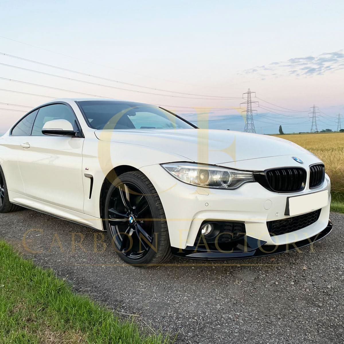 MP Style Gloss Black Front Splitter Bottom Piece for BMW F32 F33 F36 4 Series 14-20 - Carbon Factory