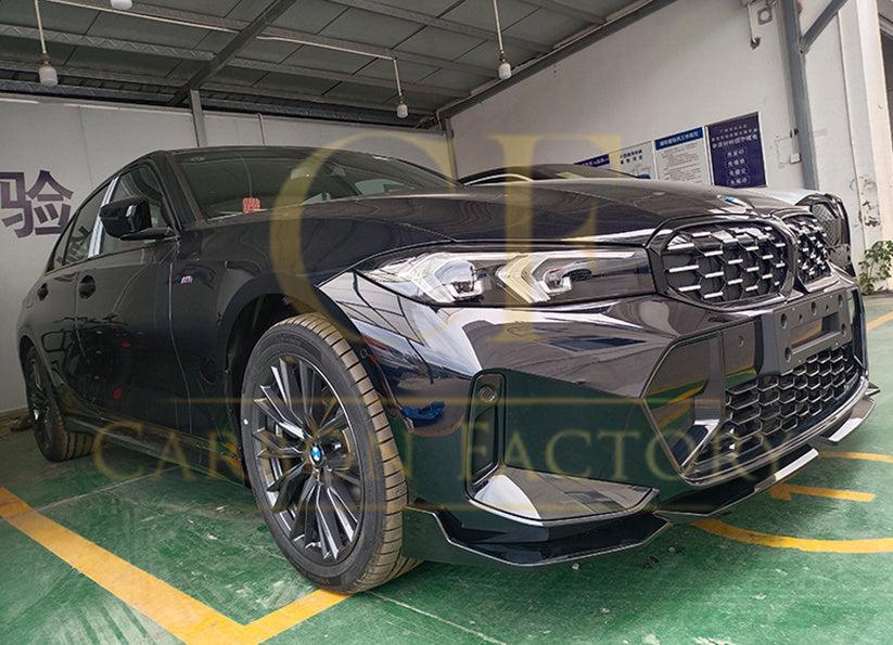 MP Style Gloss Black Front Splitter for BMW 3 Series G20 G21 LCI 23-Present - Carbon Factory