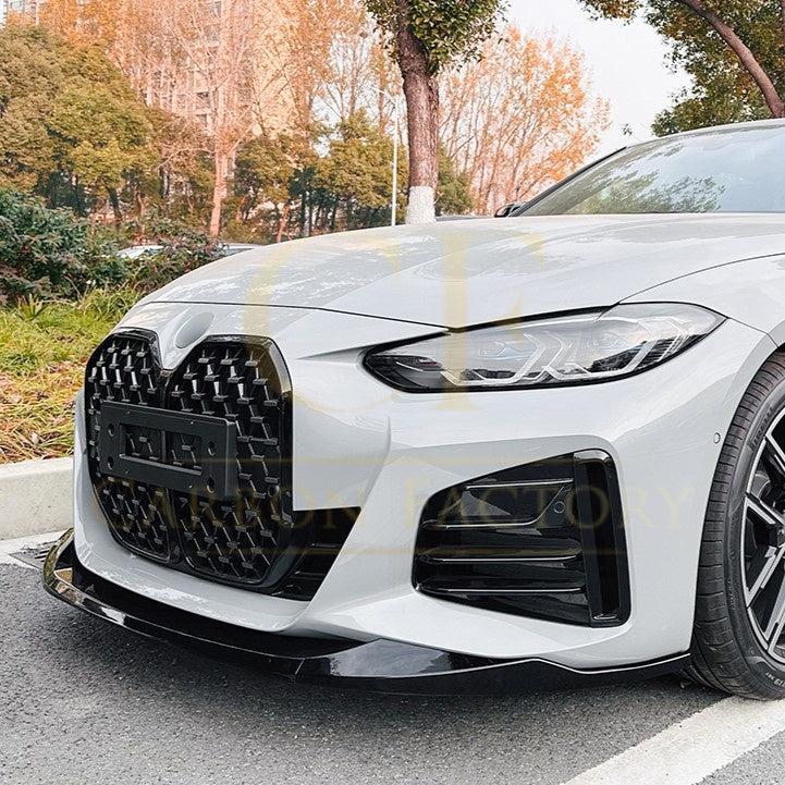 MP Style Gloss Black Front Splitter for BMW 4 Series G26 20-23 - Carbon Factory
