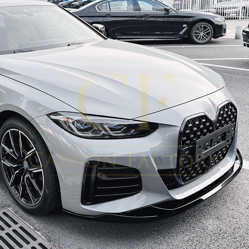 MP Style Gloss Black Front Splitter for BMW 4 Series G26 20-23 - Carbon Factory