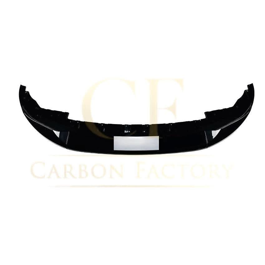 Gloss Black front splitter for BMW 4 Series G26 Gran Coupe and i4, made by MP Style, showing its sleek aerodynamic design.