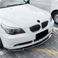 MP Style Gloss Black Front Splitter for BMW E60 E61 5 Series Pre LCI 05-07 - Carbon Factory