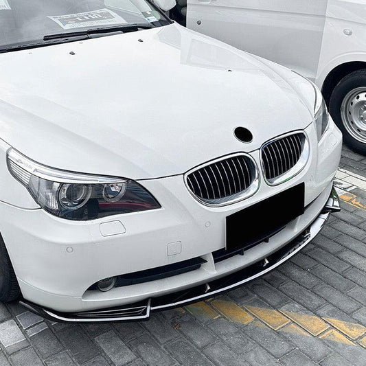 MP Style Gloss Black Front Splitter for BMW E60 E61 5 Series Pre LCI 05-07 - Carbon Factory