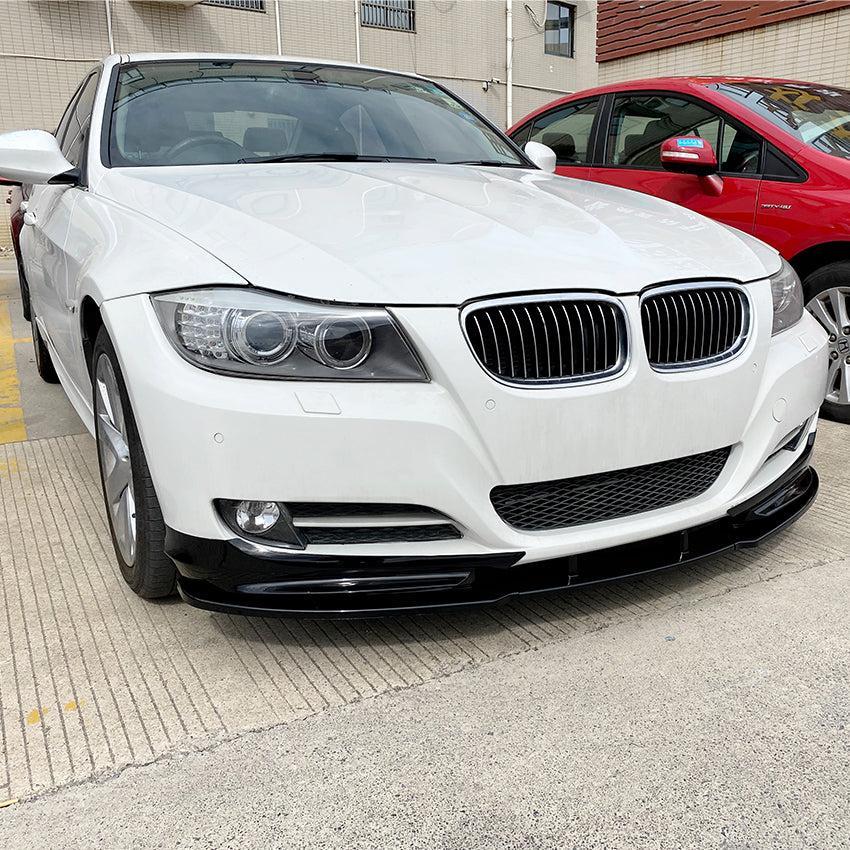 MP Style Gloss Black Front Splitter for BMW E90 E91 3 Series LCI Standard model 09-13 - Carbon Factory
