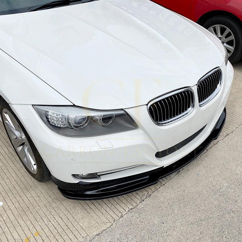 MP Style Gloss Black Front Splitter for BMW E90 E91 3 Series LCI Standard model 09-13 - Carbon Factory