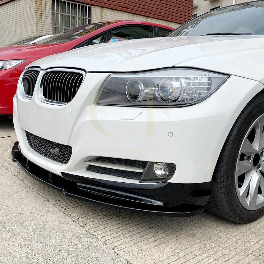 MP Style Gloss Black Front Splitter for BMW E90 E91 3 Series LCI Standard model 09-13 - Carbon Factory