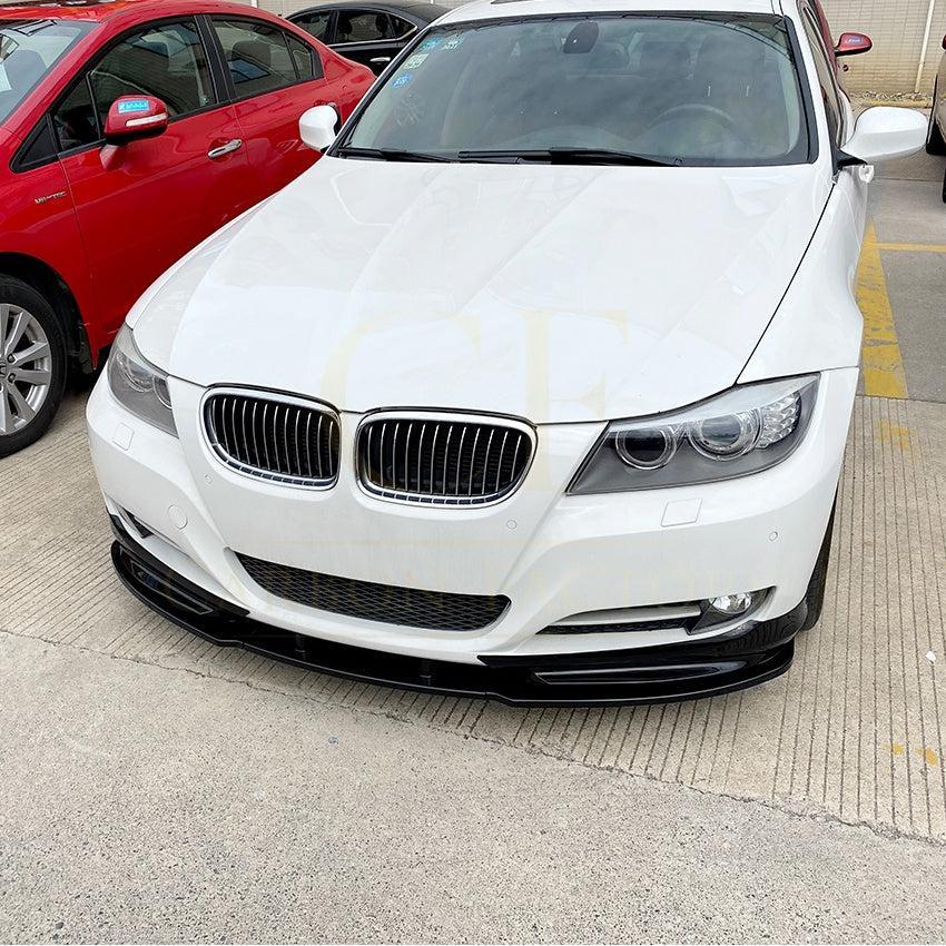 MP Style Gloss Black Front Splitter for BMW E90 E91 3 Series LCI Standard model 09-13 - Carbon Factory