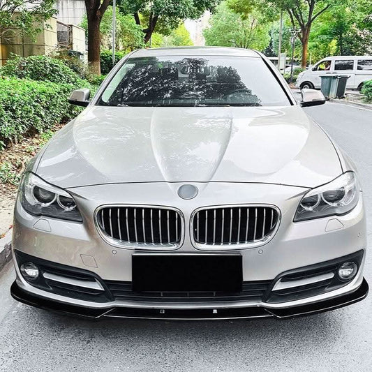 MP Style Gloss Black Front Splitter for BMW F10 F11 5 Series LCI Standard model 15-17 - Carbon Factory