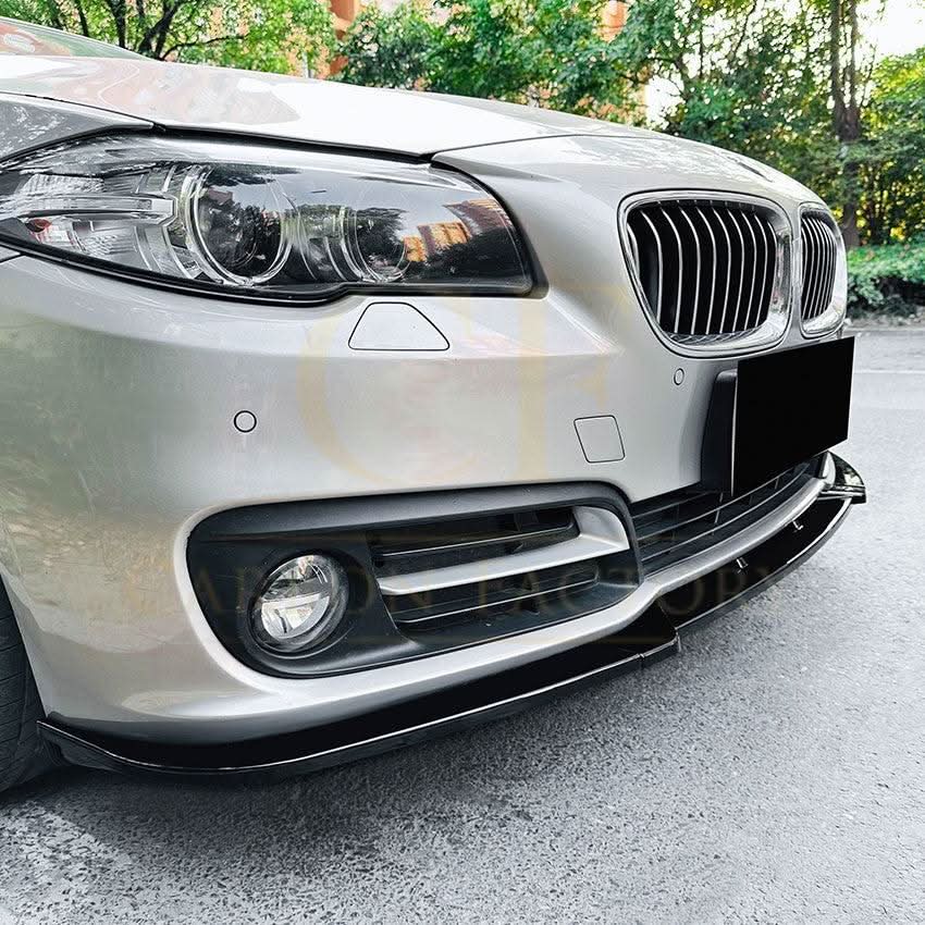 MP Style Gloss Black Front Splitter for BMW F10 F11 5 Series LCI Standard model 15-17 - Carbon Factory
