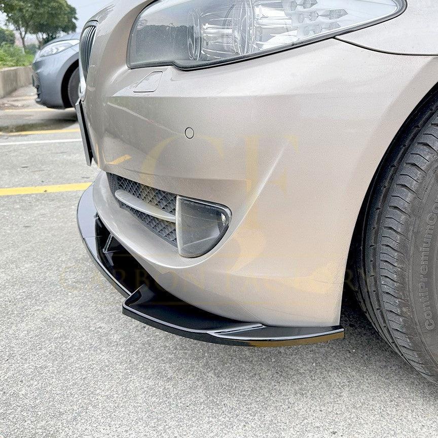 MP Style Gloss Black Front Splitter for BMW F10 F11 5 Series Pre-LCI Standard model 10-14 - Carbon Factory