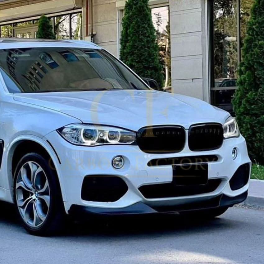 MP Style Gloss Black Front Splitter for BMW F15 X5 14-18 - Carbon Factory