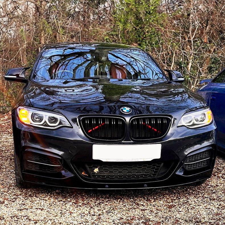 MP Style Gloss Black Front Splitter for BMW F22 2 Series M Sport 14-Present - Carbon Factory