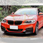 MP Style Gloss Black Front Splitter for BMW F22 2 Series M Sport 14-Present - Carbon Factory