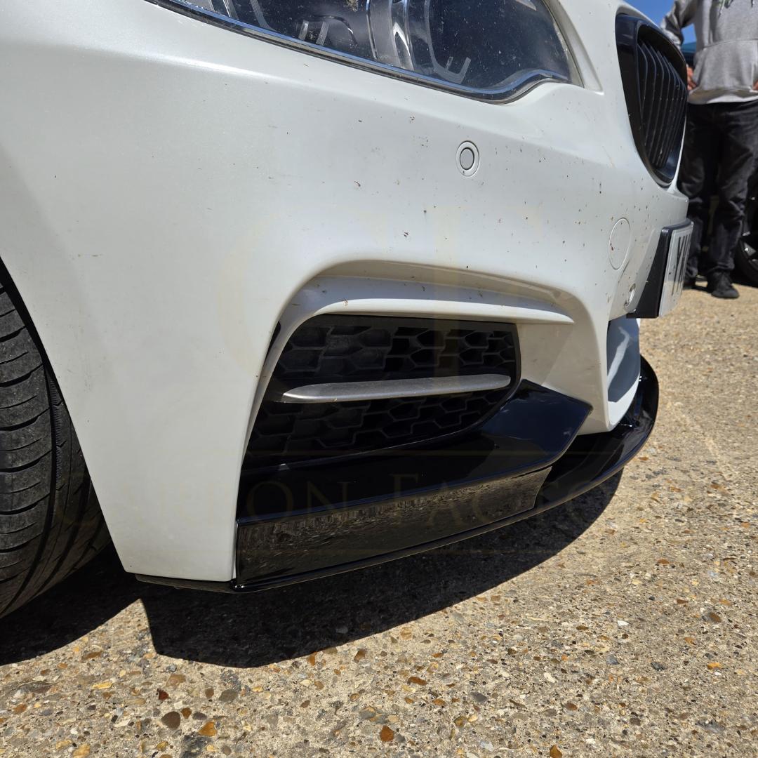MP Style Gloss Black Front Splitter for BMW F22 2 Series M Sport 14-Present - Carbon Factory