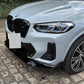 MP Style Gloss Black Front Splitter for BMW G01 X3 IX3 G02 X4 LCI 22-24 - Carbon Factory
