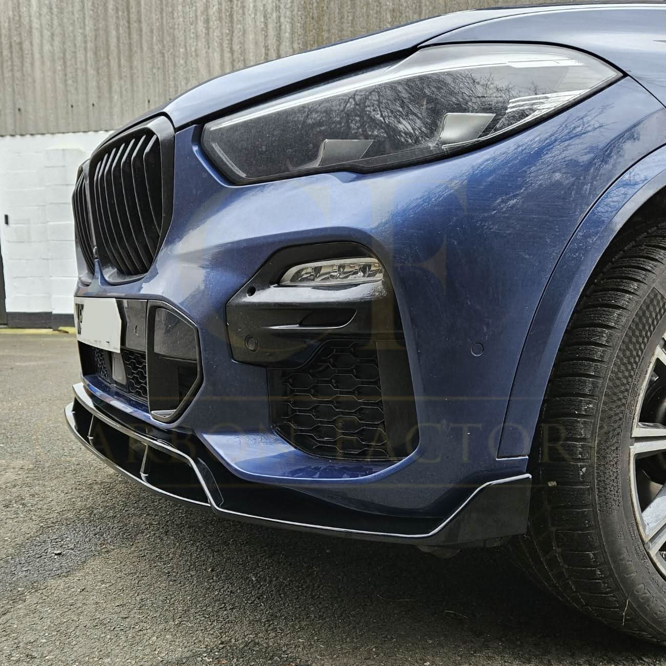 MP Style Gloss Black Front Splitter for BMW G05 X5 19-22 - Carbon Factory