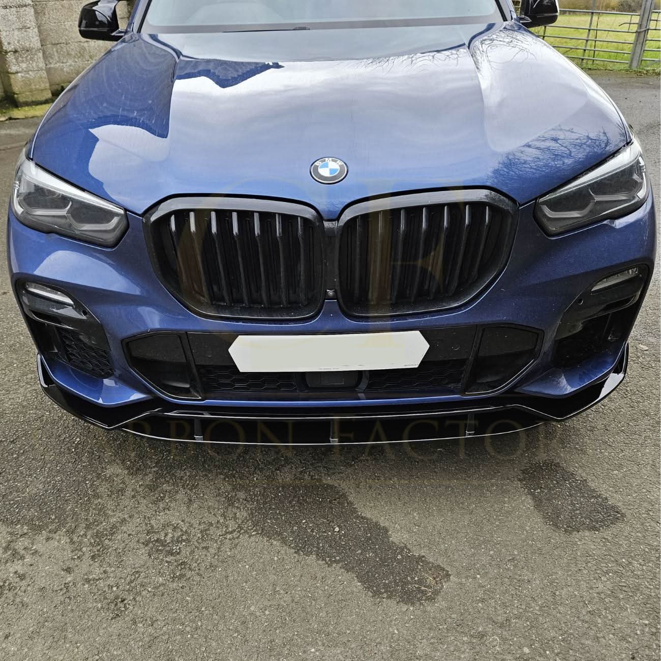 MP Style Gloss Black Front Splitter for BMW G05 X5 19-22 - Carbon Factory