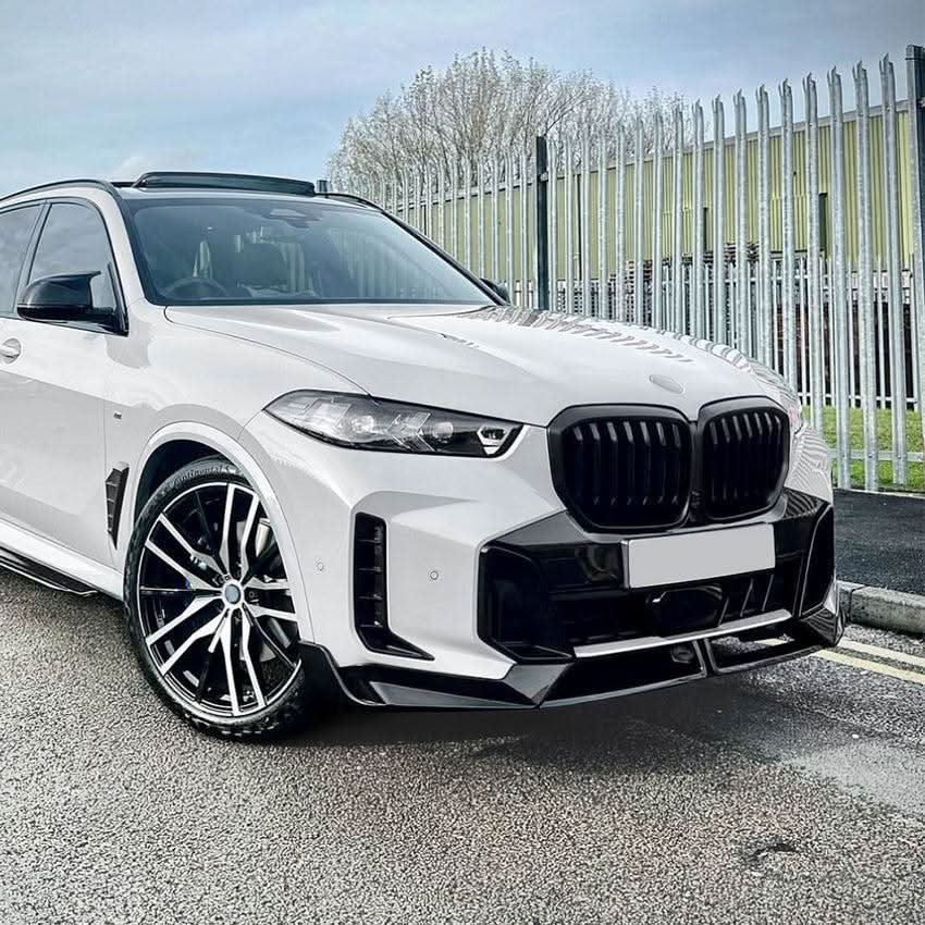MP Style Gloss Black Front Splitter for BMW G05 X5 LCI 23-Present - Carbon Factory