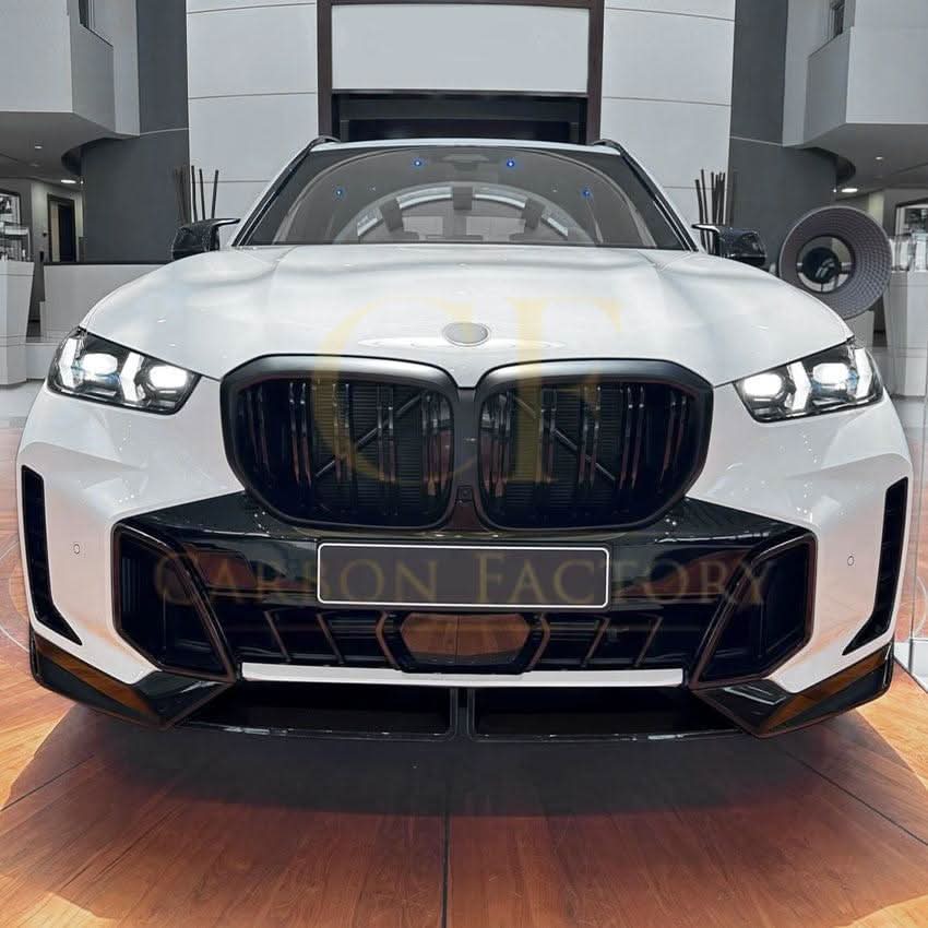 MP Style Gloss Black Front Splitter for BMW G05 X5 LCI 23-Present - Carbon Factory