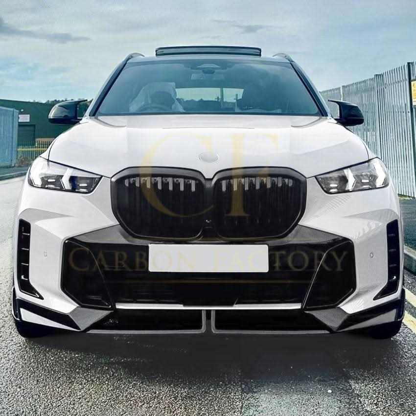 MP Style Gloss Black Front Splitter for BMW G05 X5 LCI 23-Present - Carbon Factory