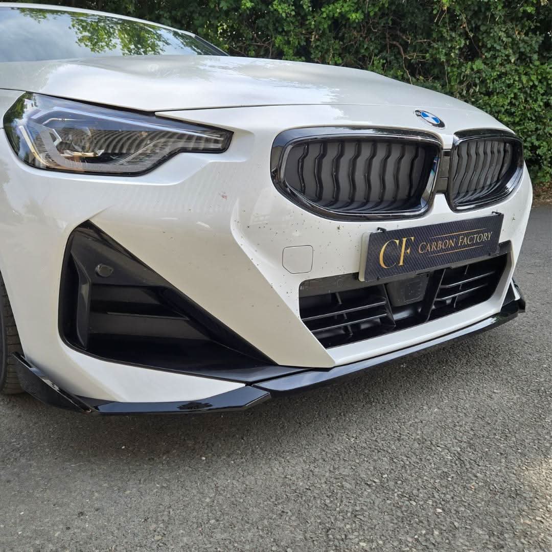 MP Style Gloss Black Front Splitter for BMW G42 2 Series Coupe 21-Present - Carbon Factory