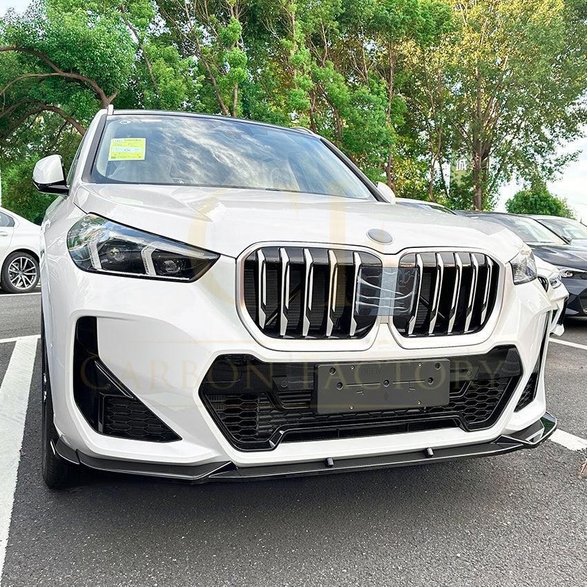 MP Style Gloss Black Front Splitter for BMW U11 X1 2022-Present - Carbon Factory