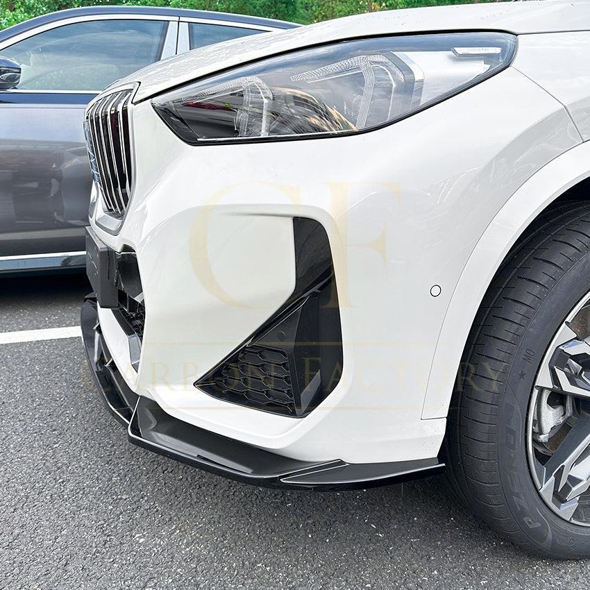 MP Style Gloss Black Front Splitter for BMW U11 X1 2022-Present - Carbon Factory