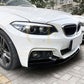 MP4 Style Gloss Black Front Splitter for BMW F22 F23 2 Series 14-20 - Carbon Factory